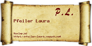 Pfeiler Laura névjegykártya